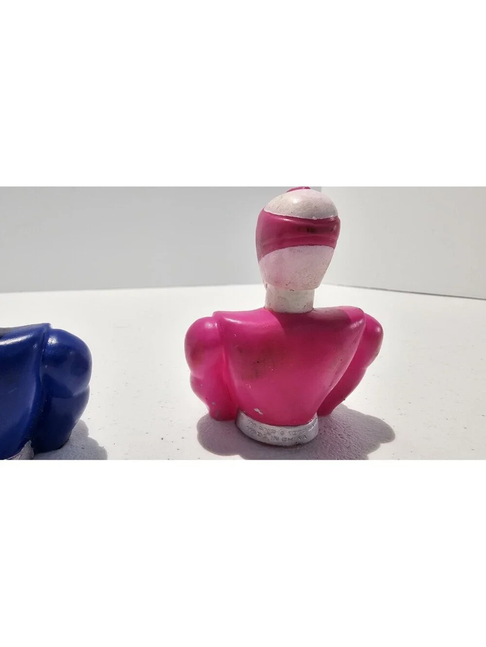 Vintage 1993 Mighty Morphin Power Rangers Soft Toppers Black Blue Pink